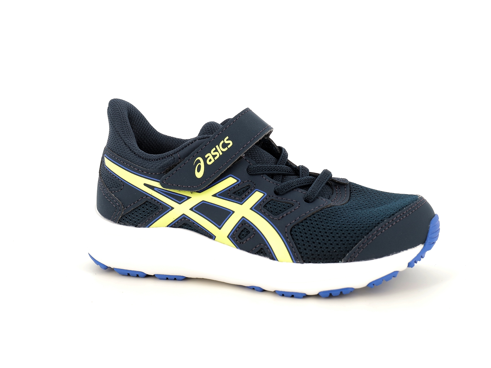 Asics-JOLT 4 PS Matières combinées Bleu-Jaune