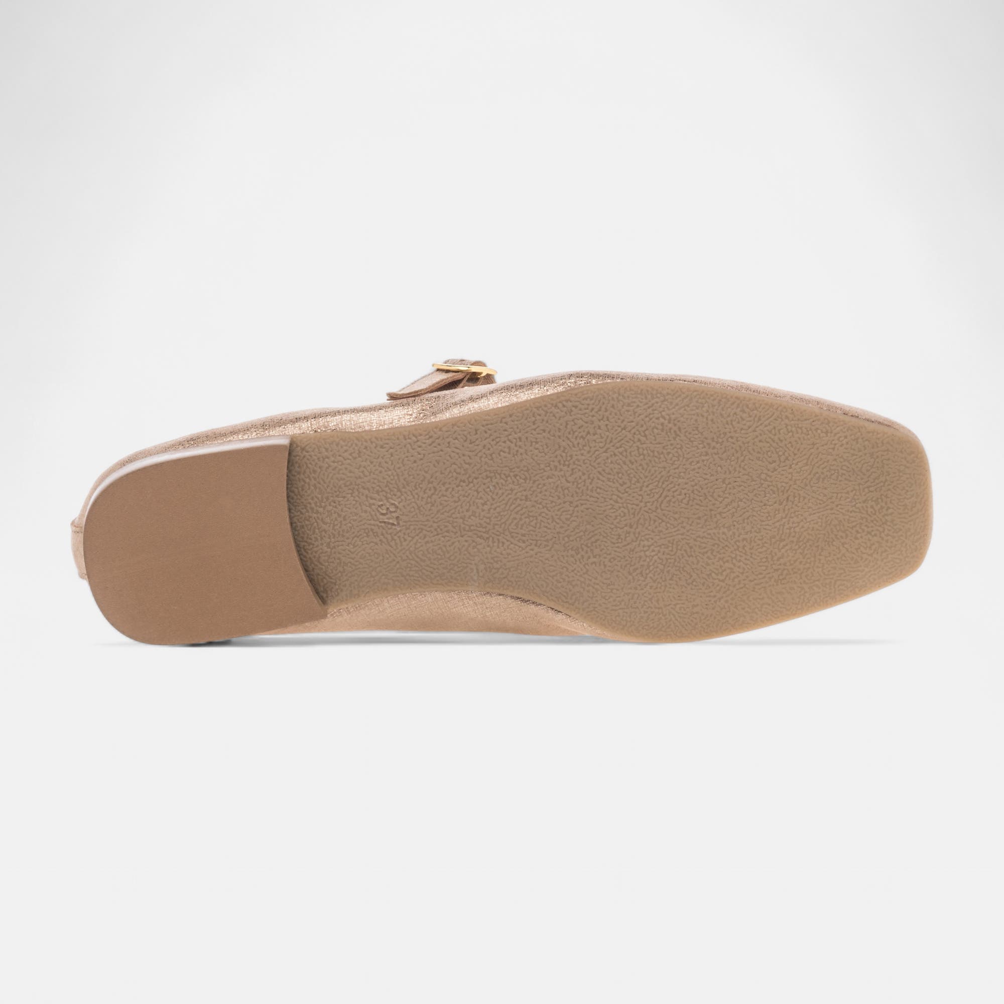 Ballerines Femme en cuir bronze