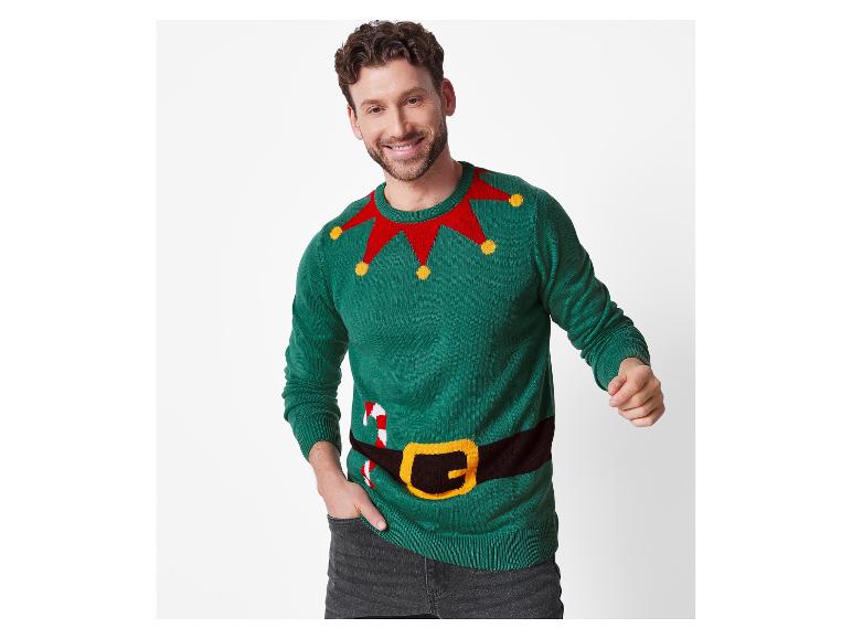 Heren kersttrui met lampjes