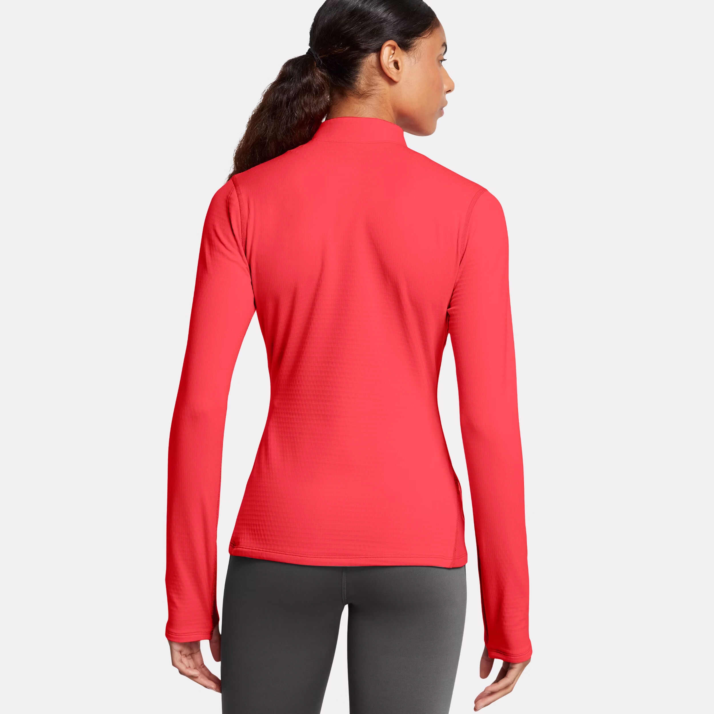 Under Armour Vanish CW 1/2 Zip Haut Manches Longues Femmes - Rouge