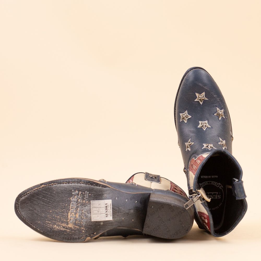Sendra cowboylaarsjes 10709 Raspado Blue