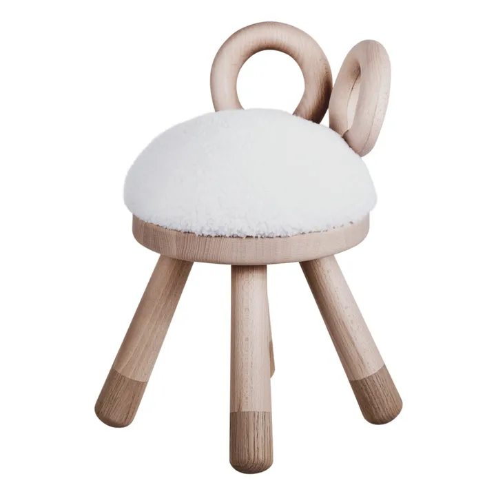 EO Chaise Mouton en chêne et hêtre par Takeshi Sawada | Blanc