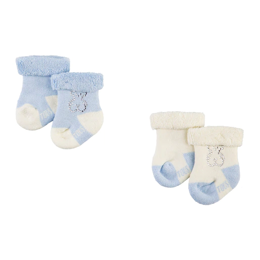 Conjunto de meias Oso Strass Sweet Socks Azul claro