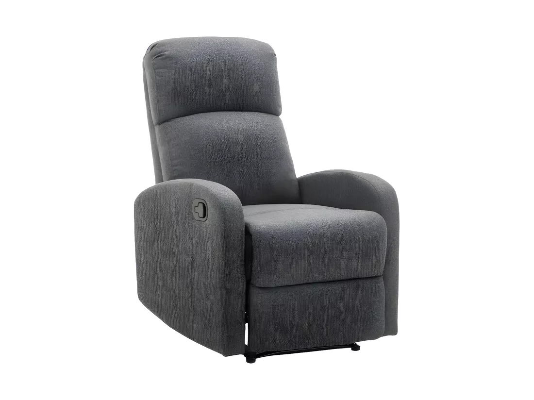 Fauteuil relax en tissu ISAO - Anthracite