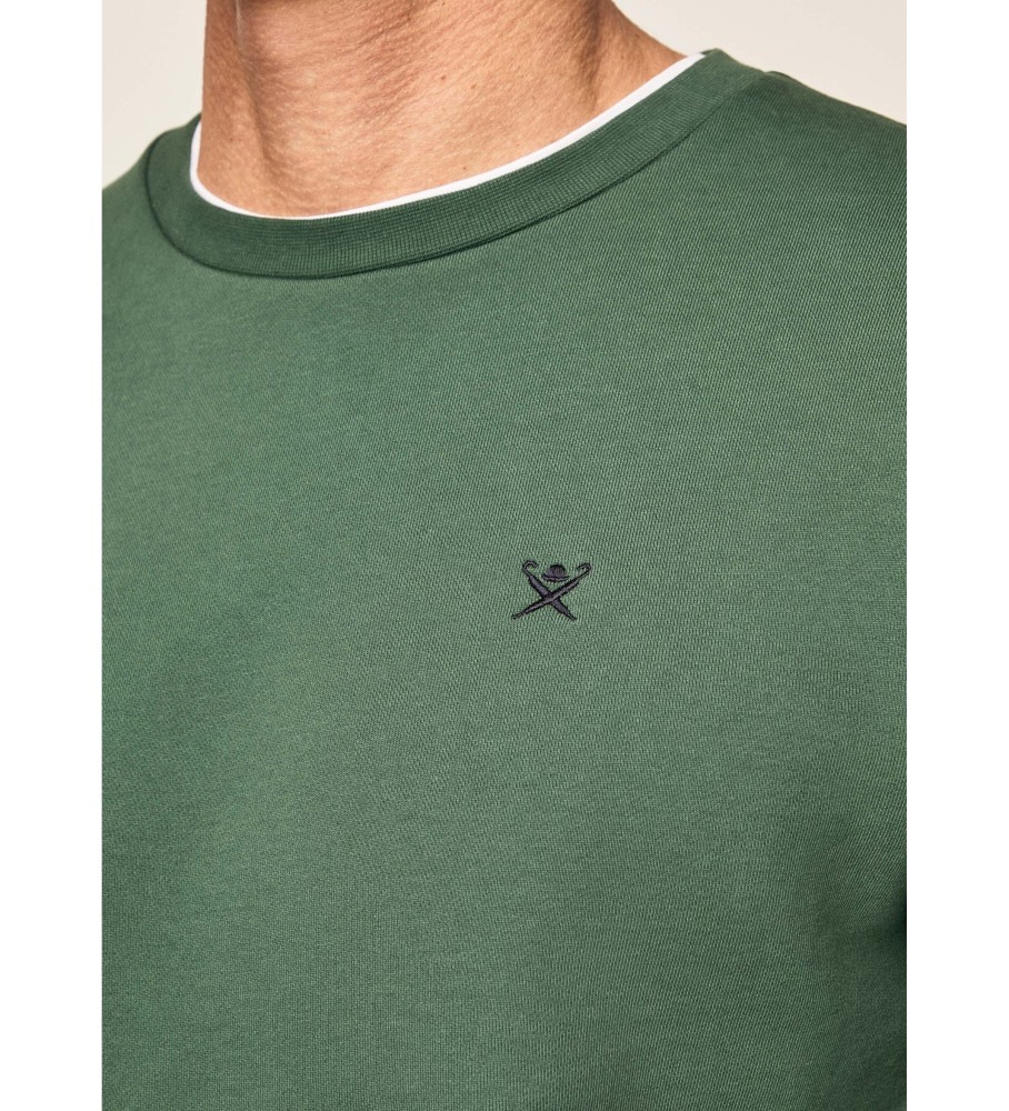 Moletom Hackett Fleece com Logotipo Bordado (Verde)