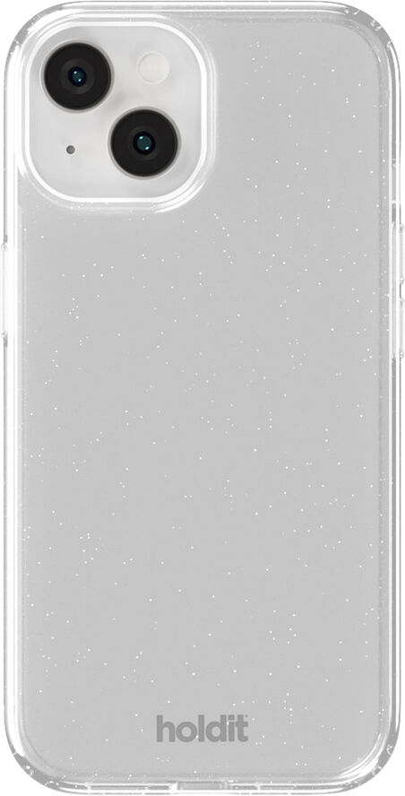 HoldIt Glitter Case iPhone 15/14/13 Hvid