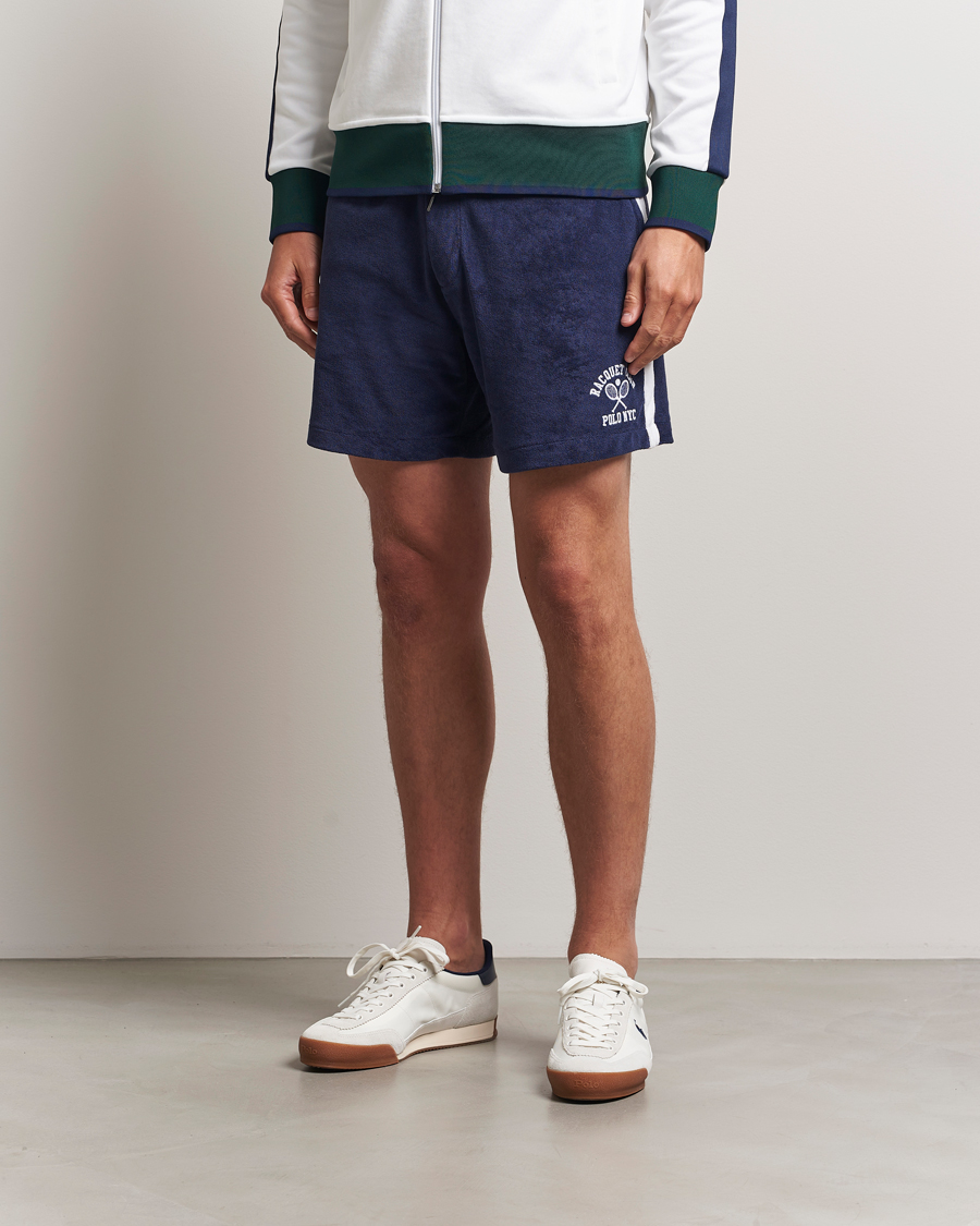 Polo Ralph Lauren Athletic Track Sweat Shorts Newport Navy
