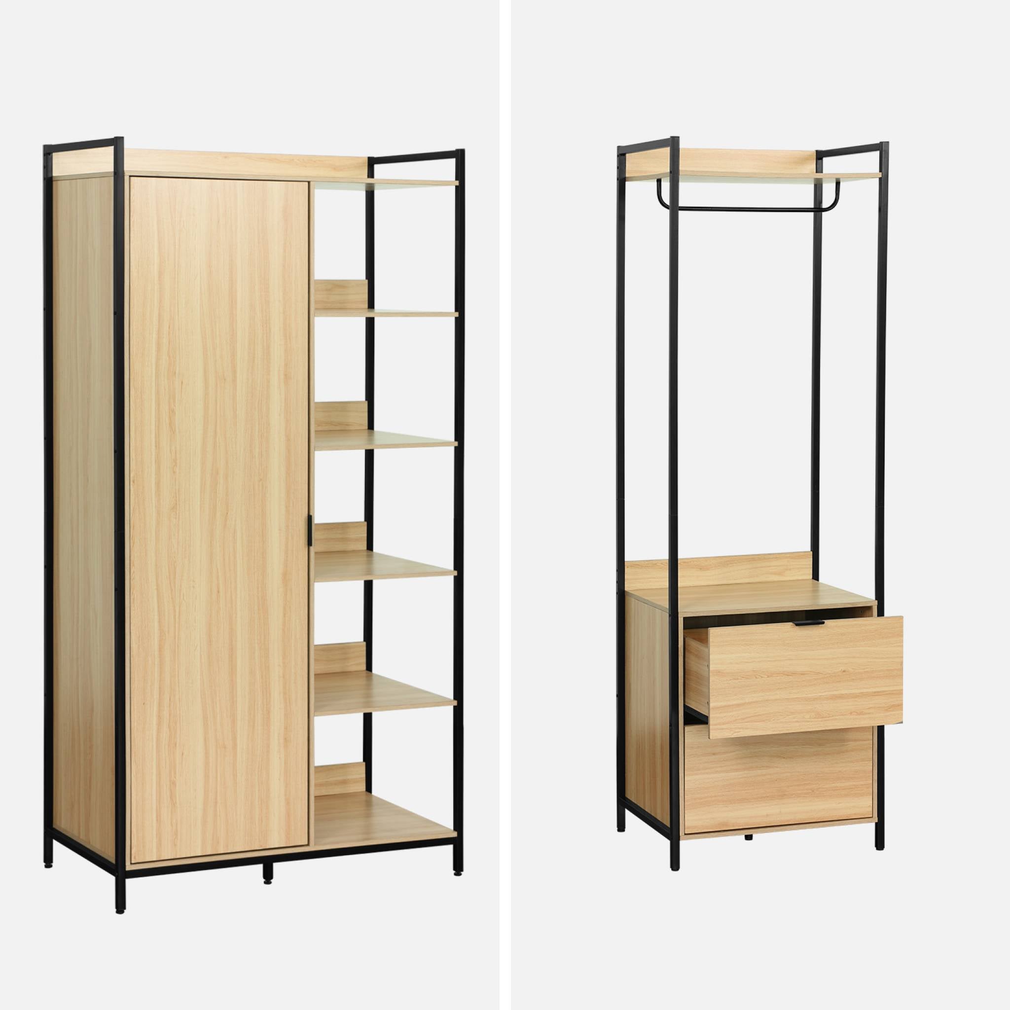sweeek - Modulaire kledingkast met 4 elementen