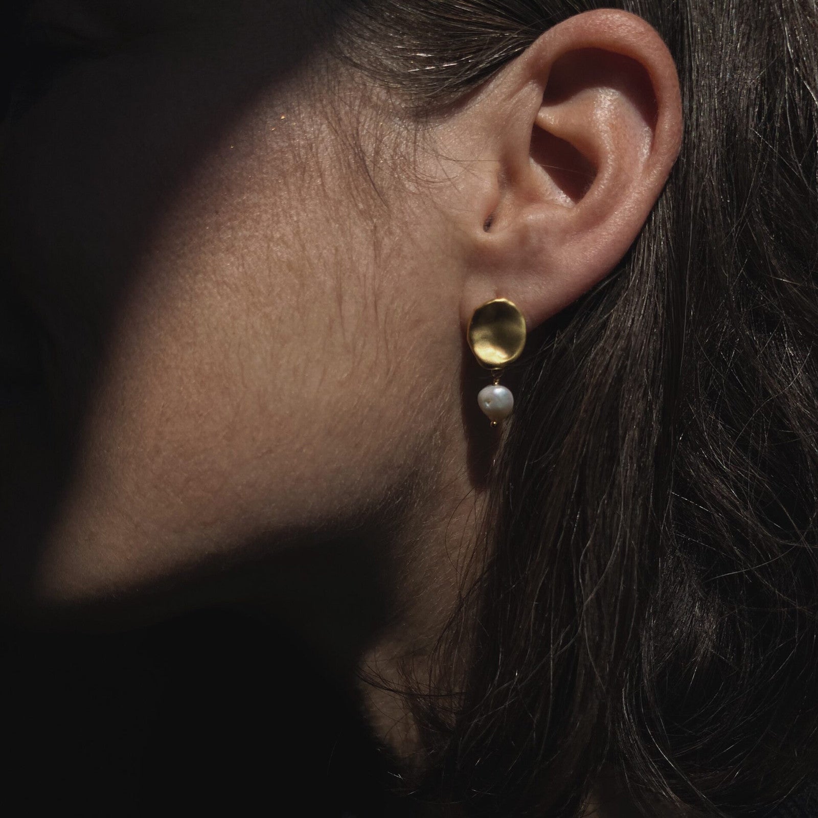 Ohrstecker Perletta gold