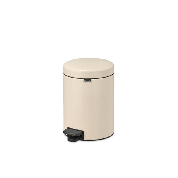Brabantia NewIcon pedaalemmer 5 liter met kunststof binnenemmer - Soft Beige