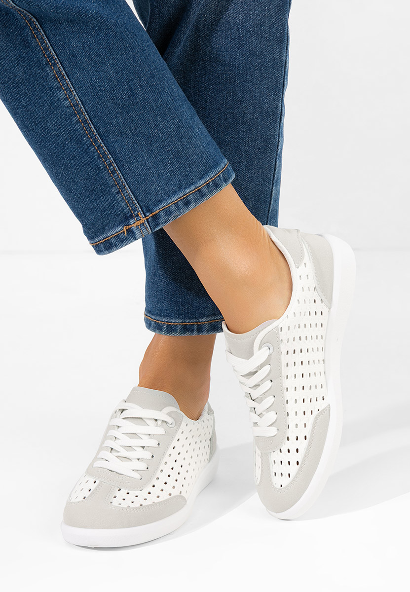Baskets pour femme blancs Heliana