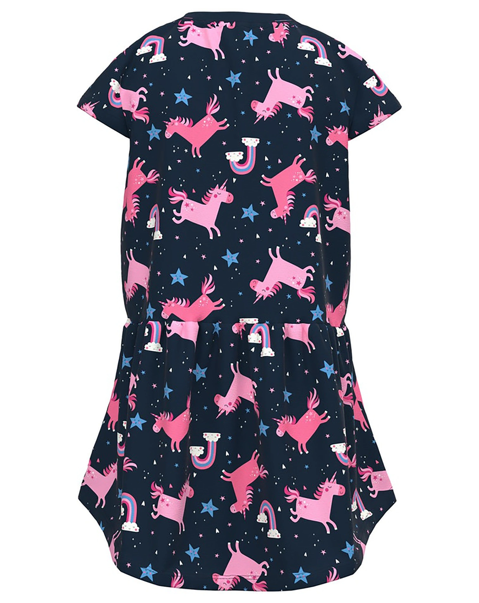 Kurzarmkleid NMFVIGGA - UNICORN in dark sapphire