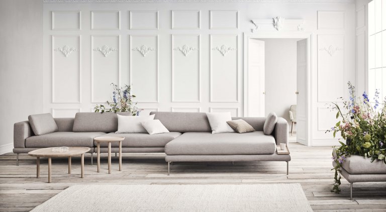 Bolia Trace salontafel Ø75 H38 zwart gebeitst eiken