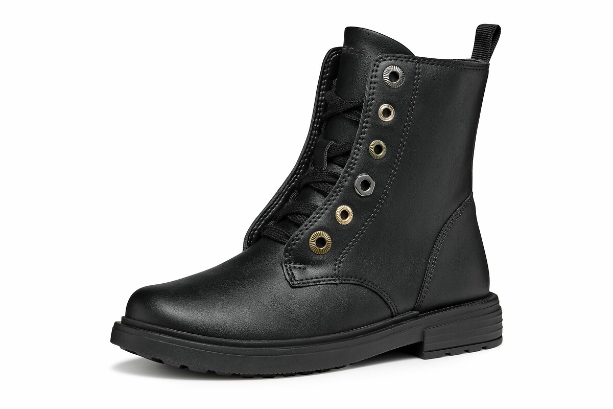 GEOX<br>Botas de cano curto respiráveis com zíper oculto Eclair