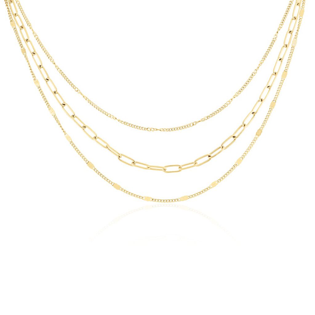 Collier Abiel Acier Doré