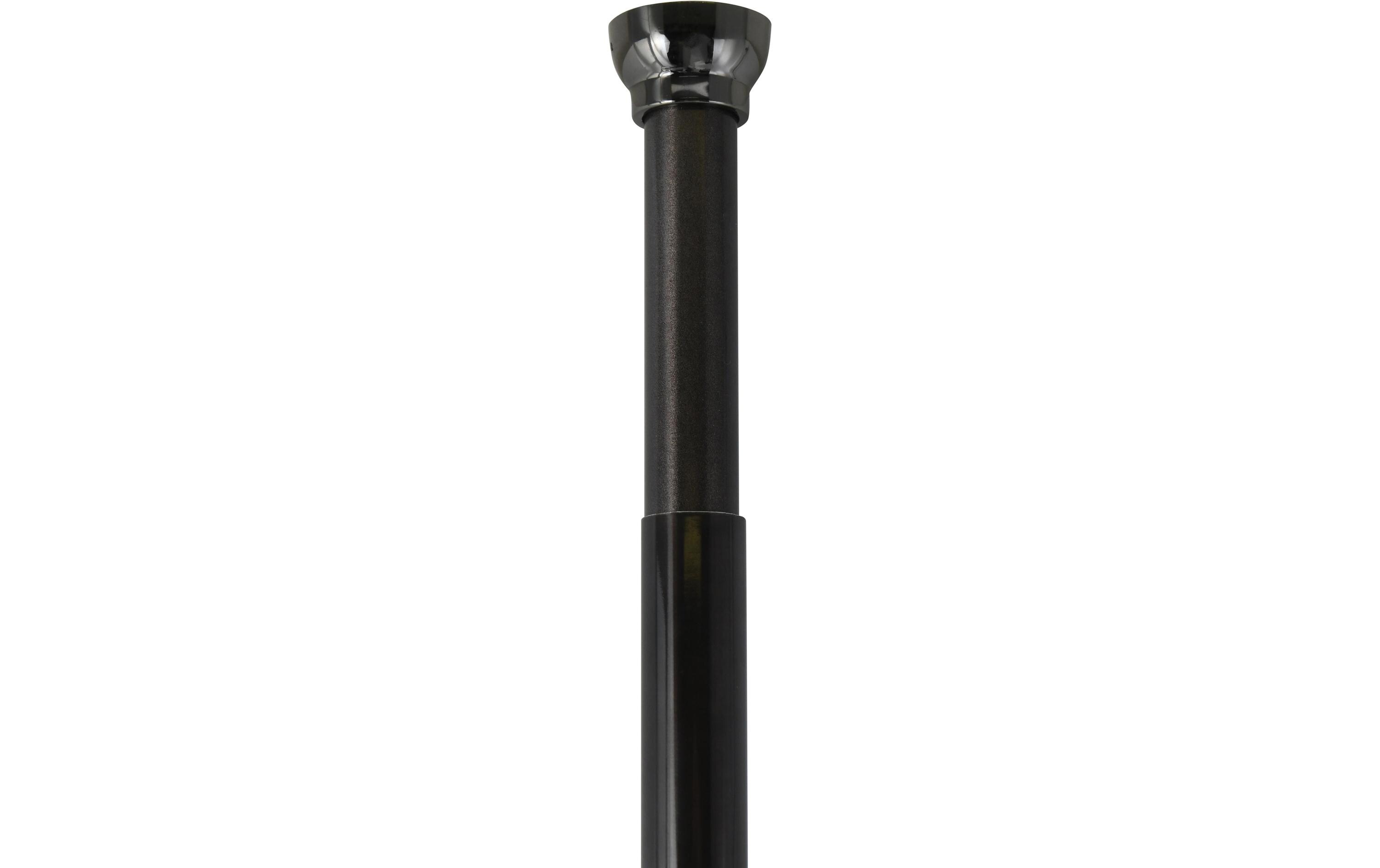 Duschvorhangstange Kreta 125/220 x 2.1 cm, Titan blackDuschvorhangs-Stange ohne Bohren