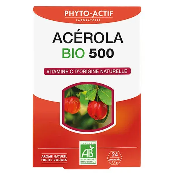 Phyto Actif Acerola Bio 500 24 comprimidos