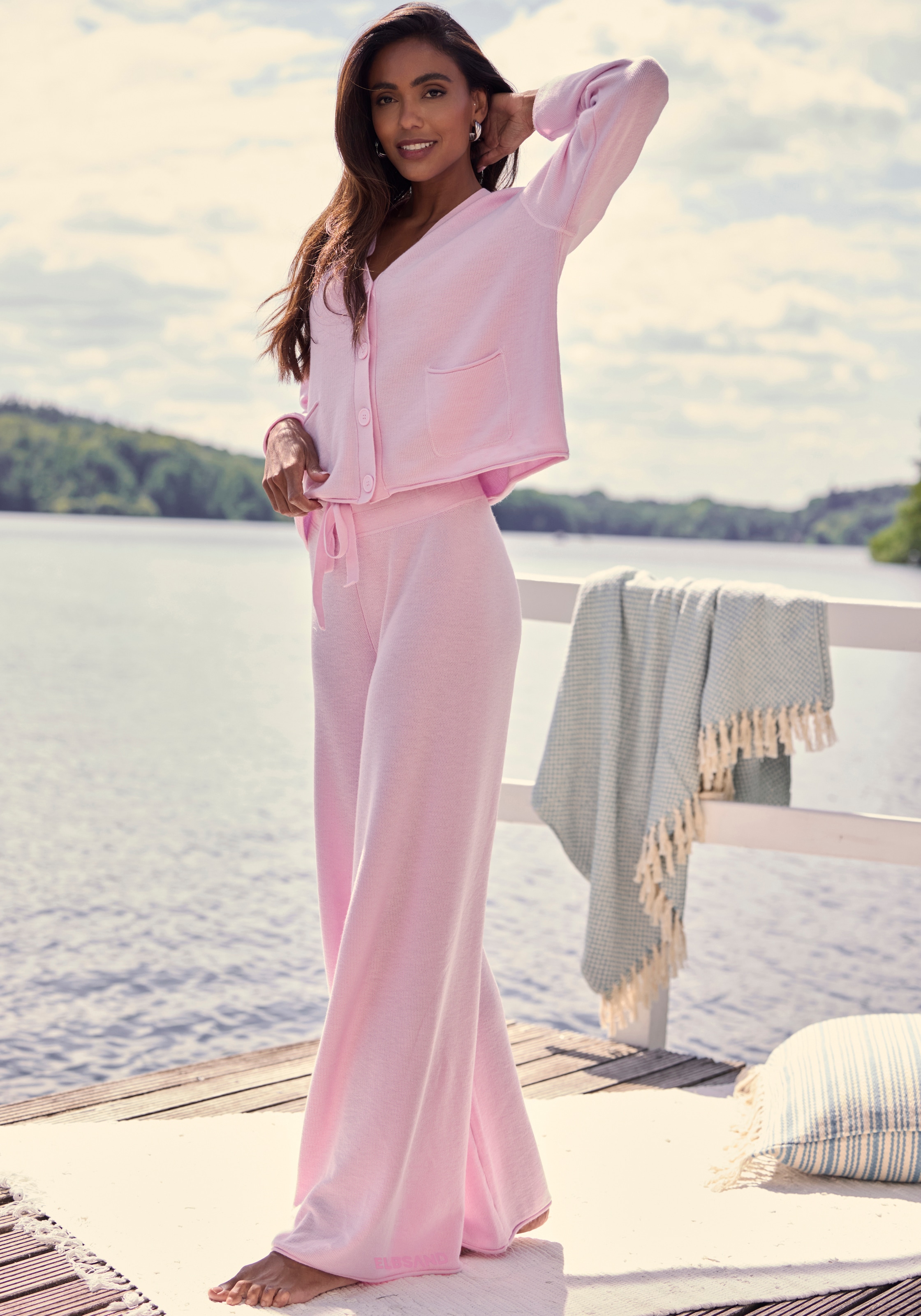 Elbsand Loungehose  aus hochwertigem Feinstrick, Loungewear