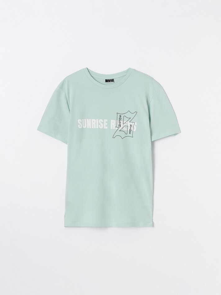 Camiseta estampada - Verde claro