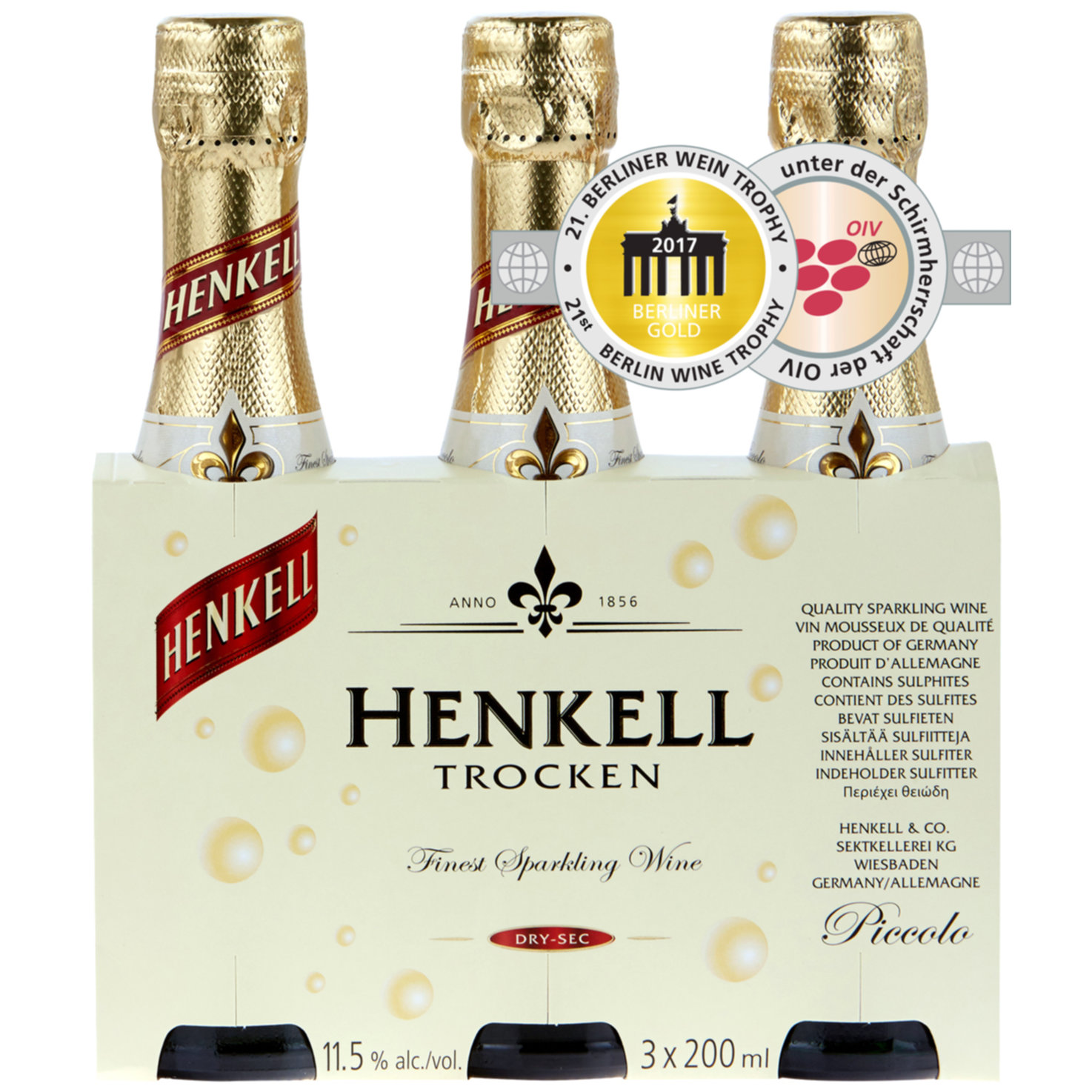 Henkell trocken Sekt sec 3x20cl -60cl