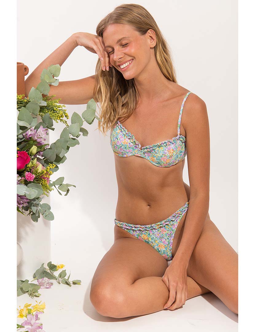 Tiny Garden Blue Bikini