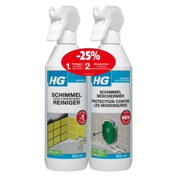 HG schimmelreiniger & HG schimmelbeschermer 2x 500 ml