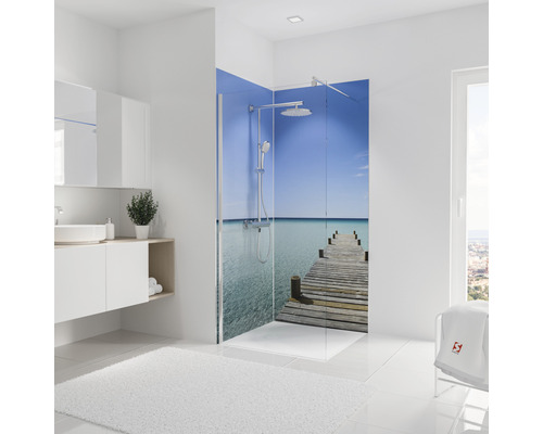 Doucheachterwand SCHULTE DecoDesign fotobrug Malediven 210 x 90 cm D1900922 637