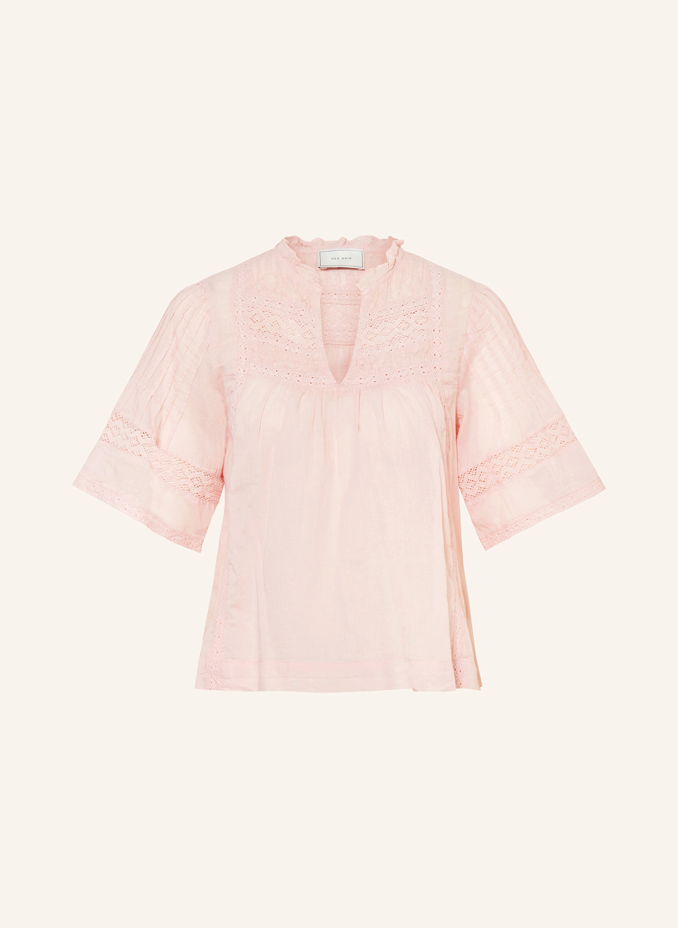 NEO NOIR Blusenshirt SIAMA mit Spitze