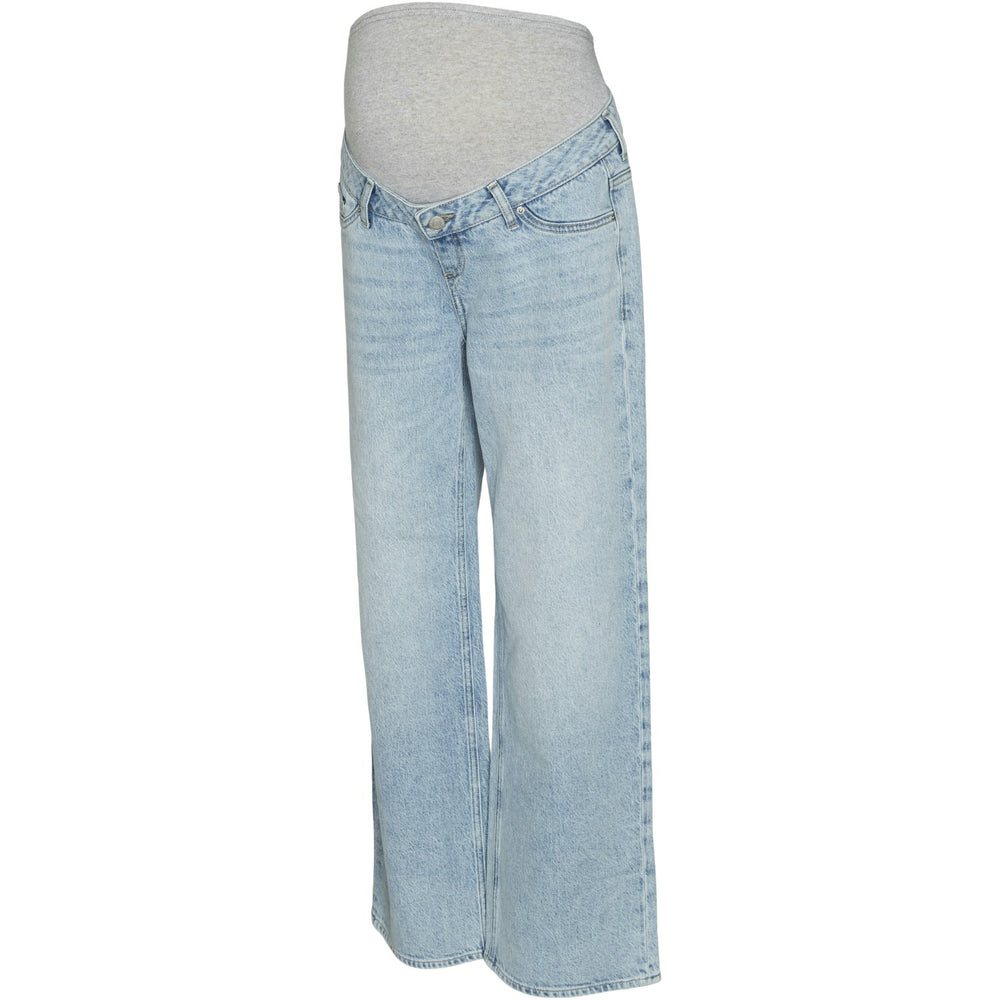Køb Vero Moda Maternity Light Blue Denim Tessa Wide Jeans Noos