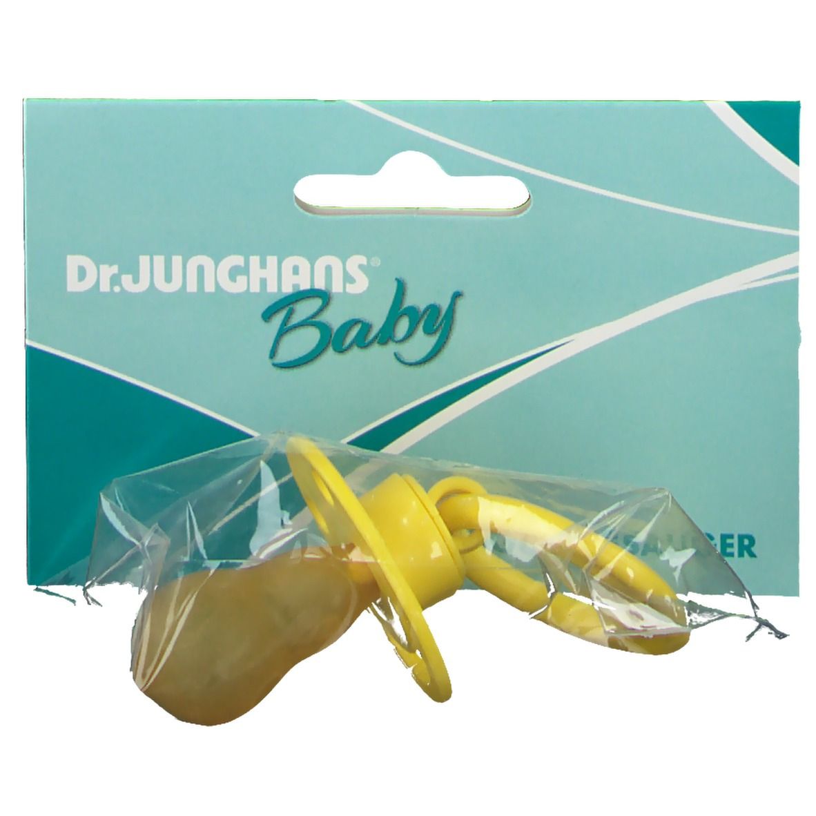 Dr. Junghans® Beruhigungssauger kirschform Latex ab 6 Monaten gelb