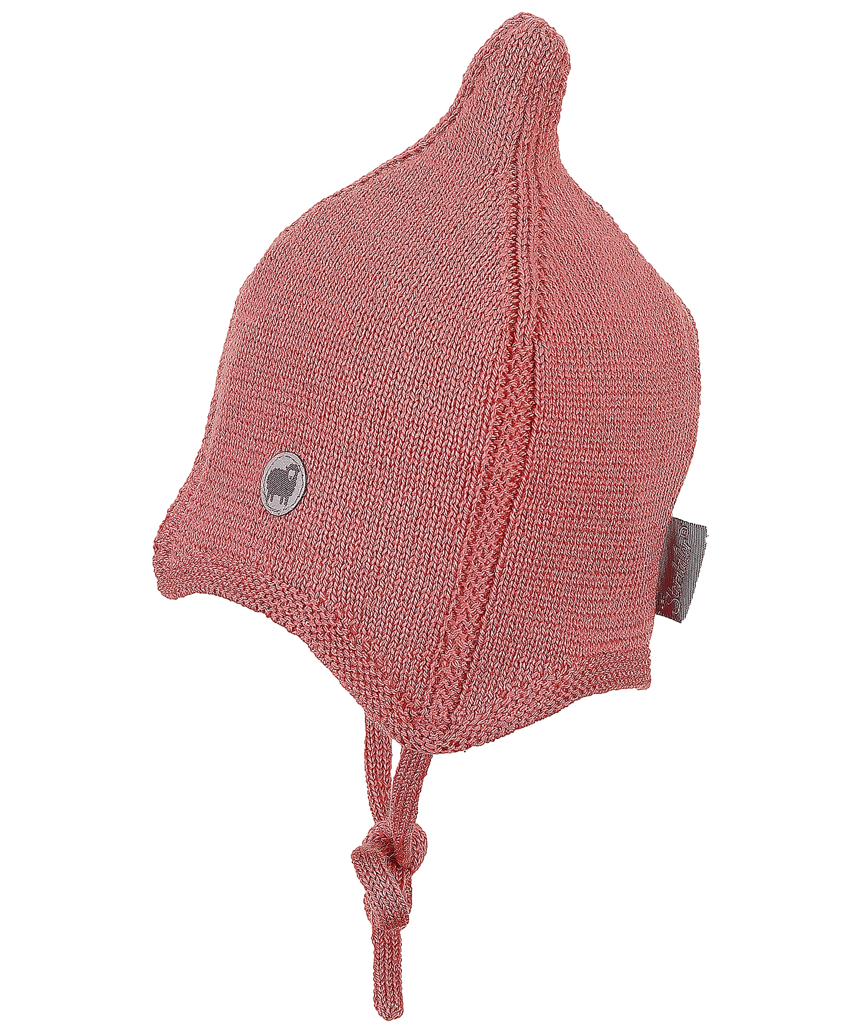 Wintermütze ZIPFEL aus Wolle in rosa