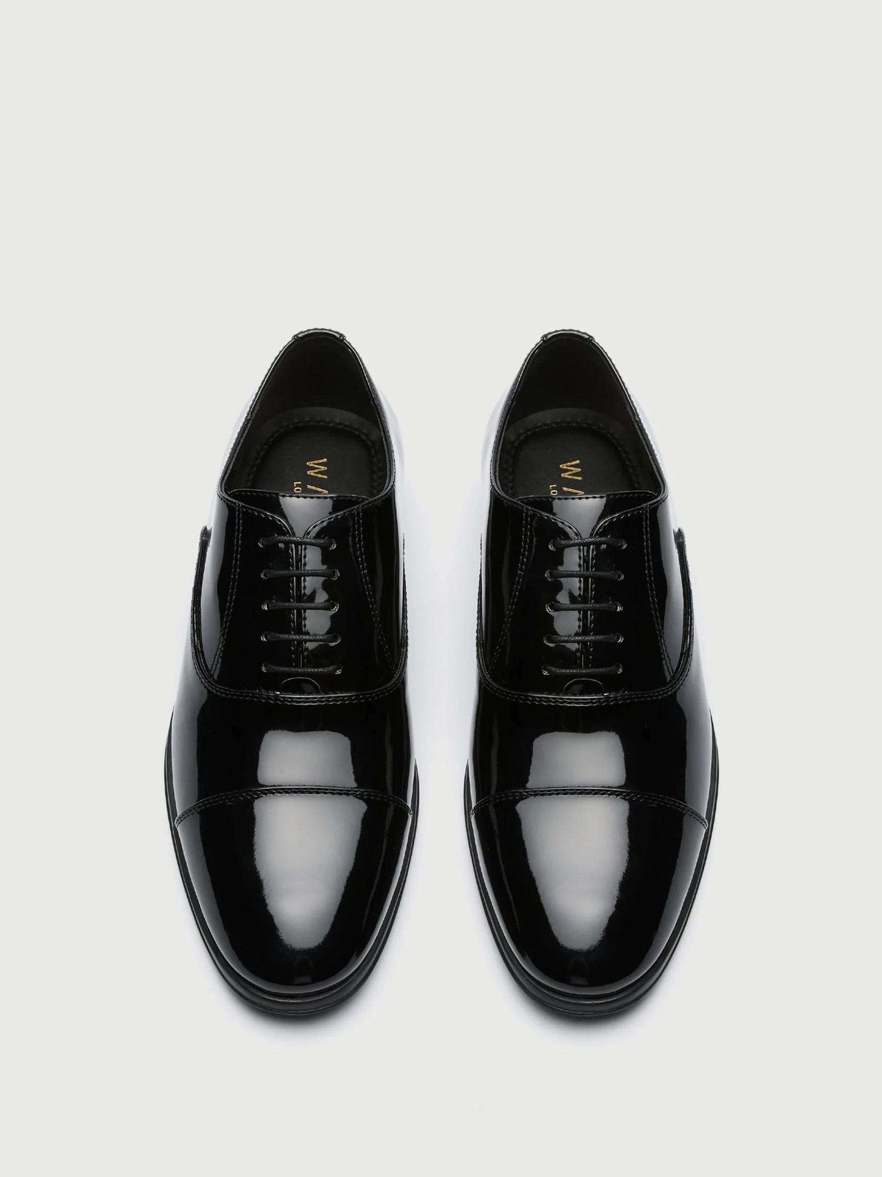 Walk London Patent Oscar Oxford Toe Cap
