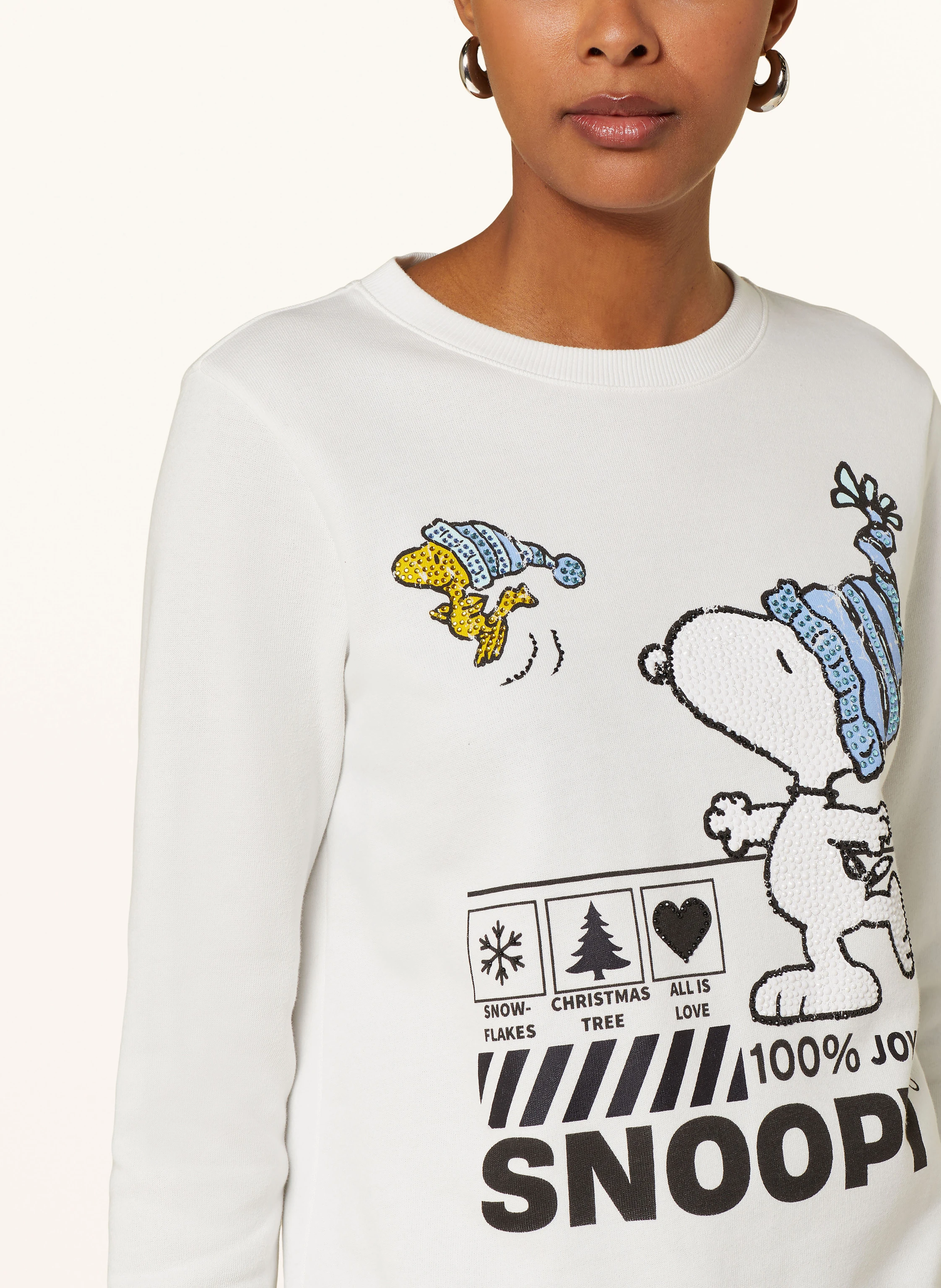 FrogBox Sweatshirt mit Schmucksteinen
