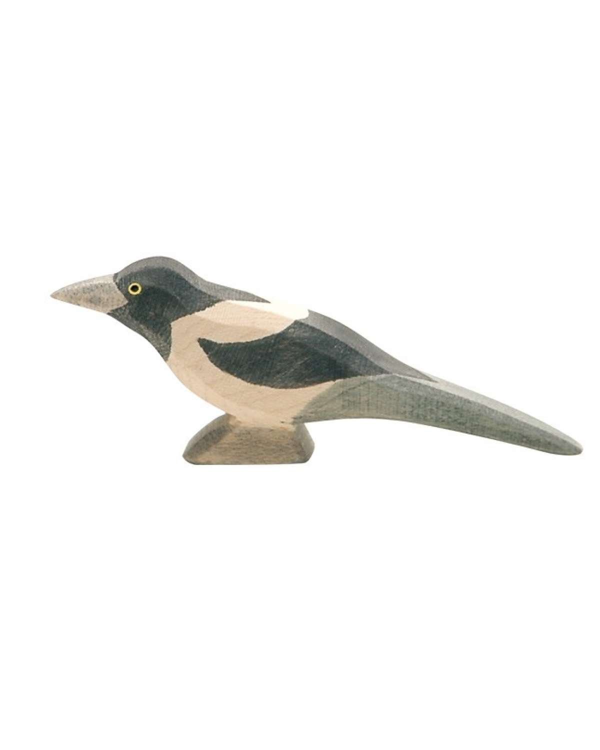 Fugl Lekedyr – Håndlaget Trefigur | Dyrefigurer Skog, liten 9cm