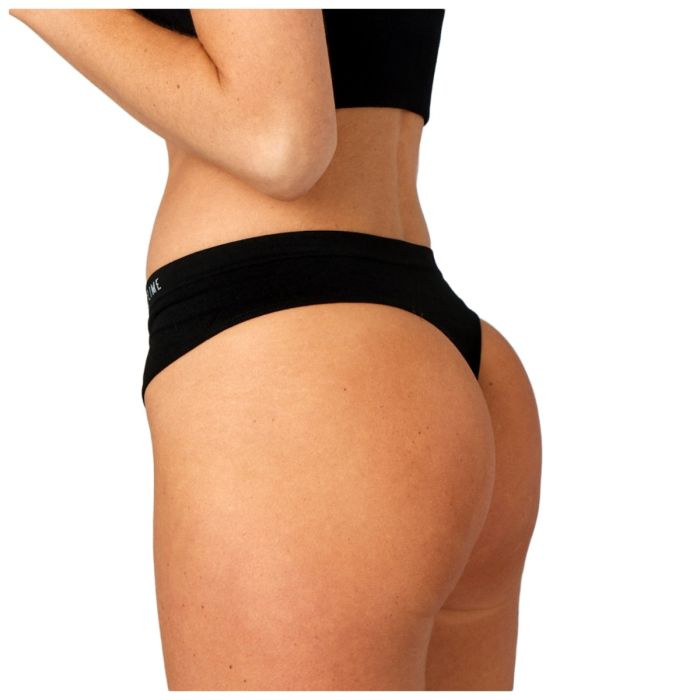 PureLime Dame Undertøj og basislag Seamless Thong Sort