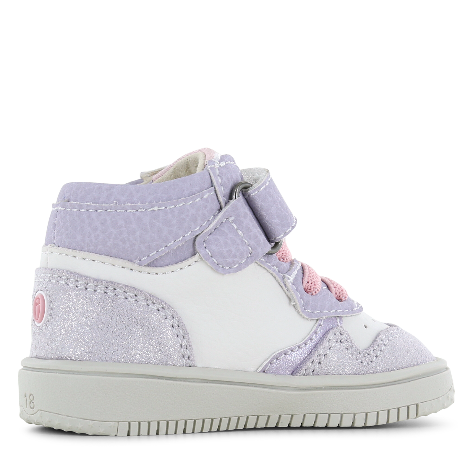 Shoesme wit-lila sneakertje Microfiber leer, Suède | Sale