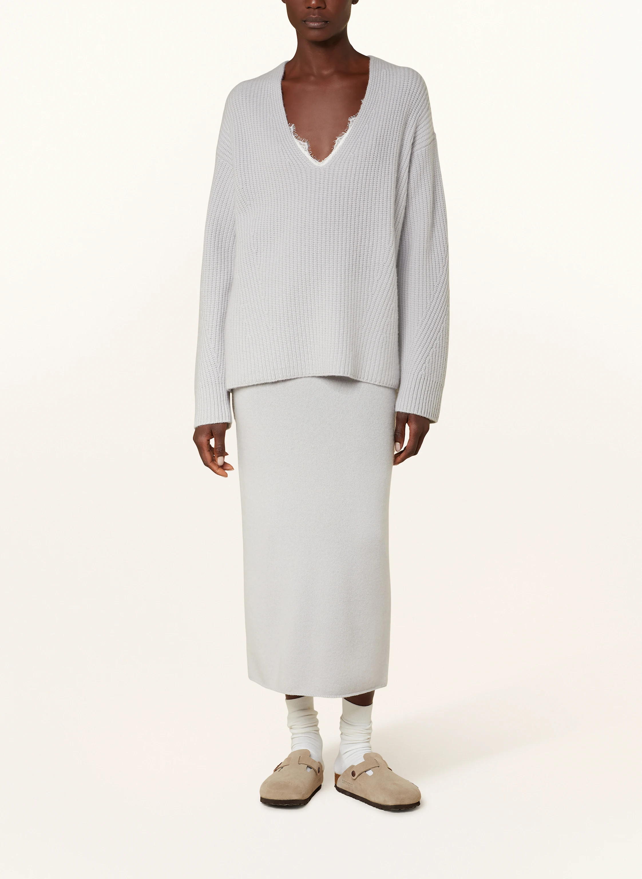 SMINFINITY Bouclé-Pullover aus Cashmere