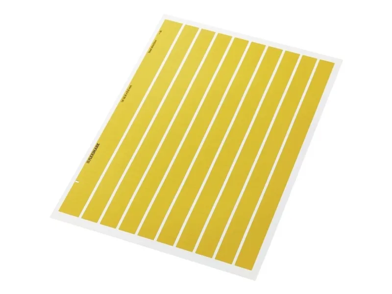 Lapp FLEXIMARK LA label, Gul, Polyester, 16,9 mm, 3100 stk, -40 - 150 °C, ETIM 5.0 Class-ID: EC001288 ETIM 6.0 Class-ID: EC001288