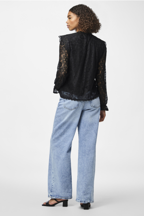 Pieces zwarte dames blouse