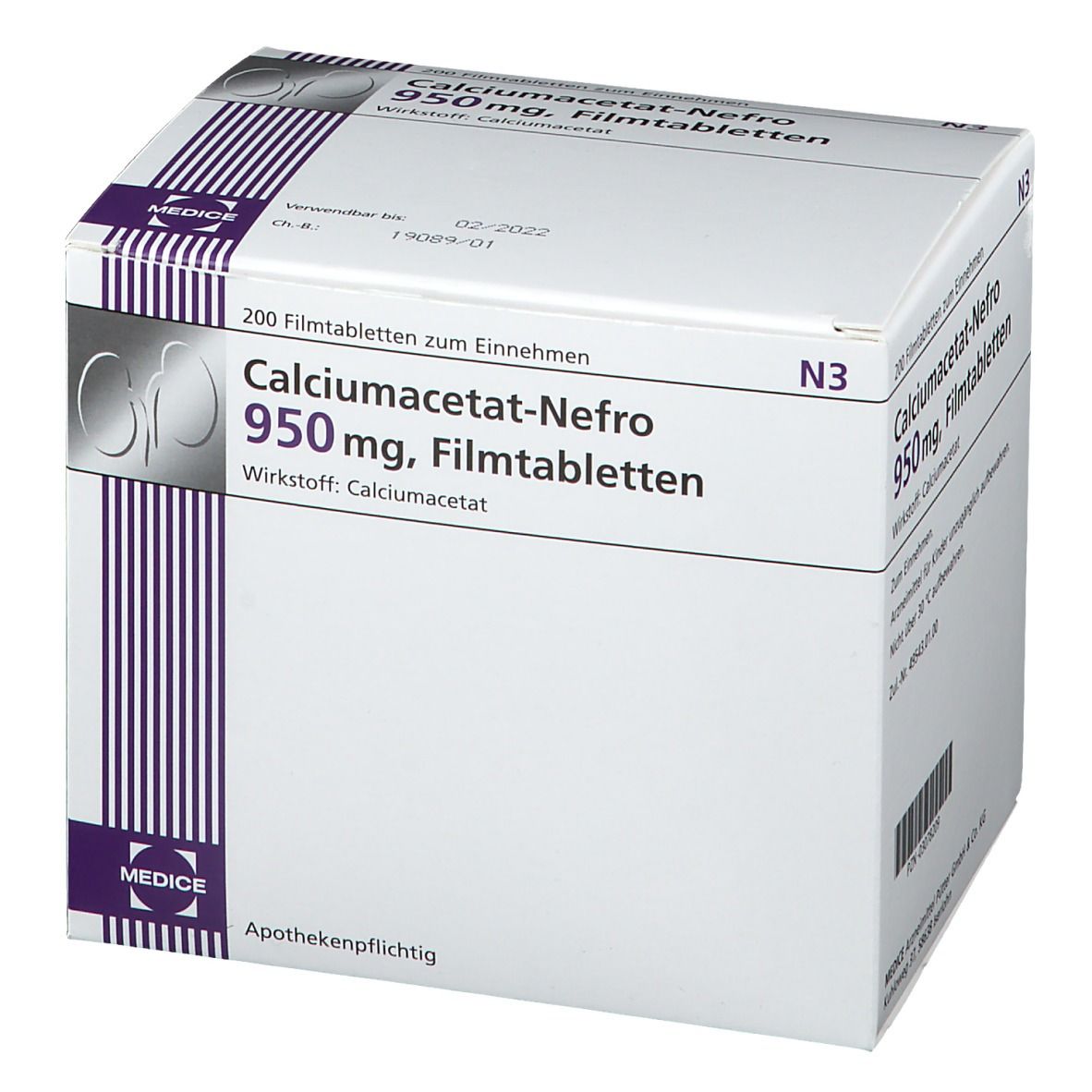 Calciumacetat-Nefro 950 mg