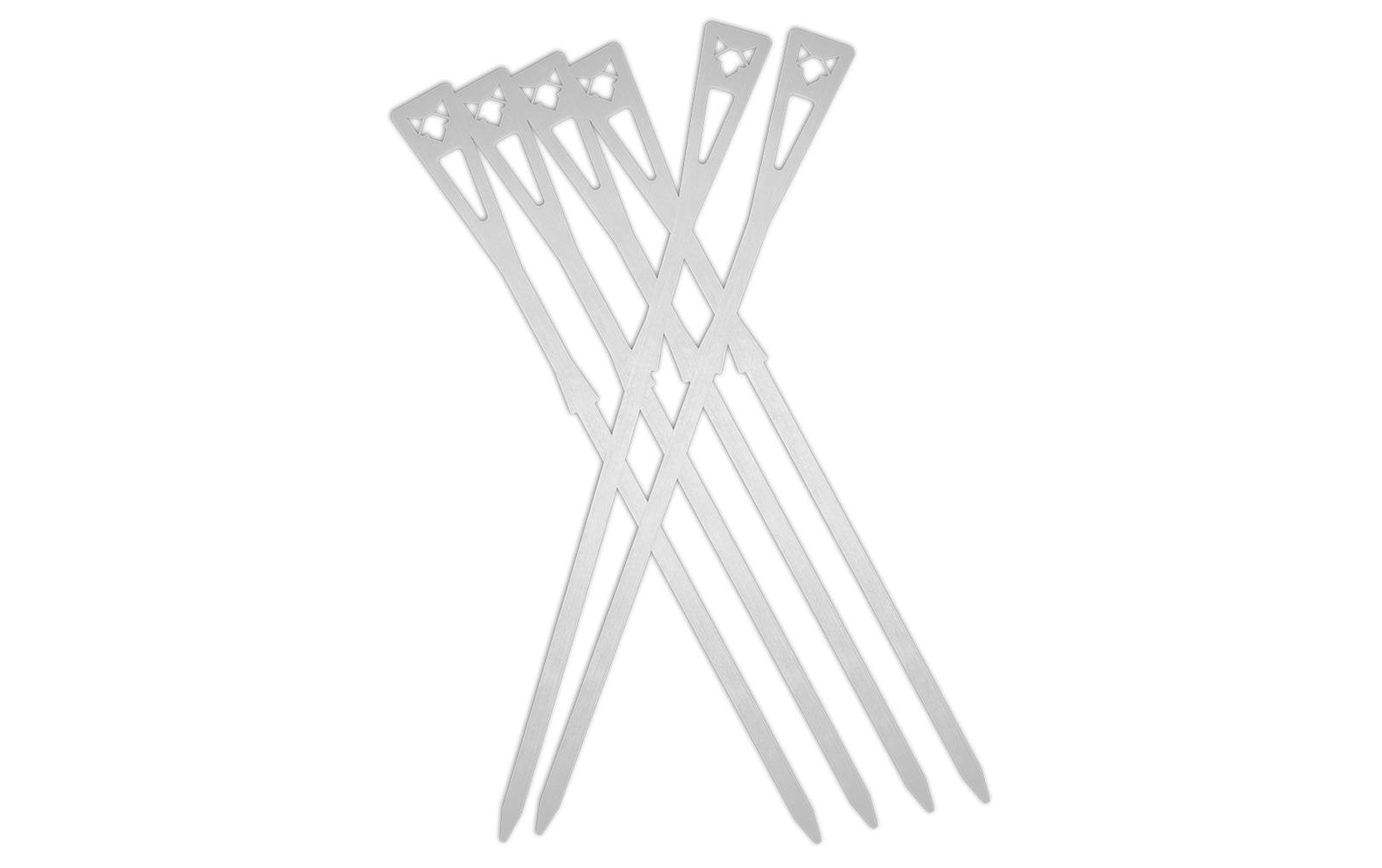 Grillspiess Set kurz, 6 StückGrillspiesse aus hitzebeständigem Edelstahl