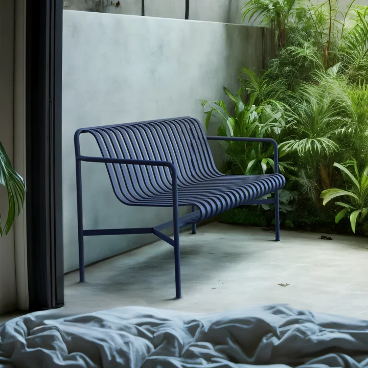 HAY - Palissade Dining Bench, anthrazit