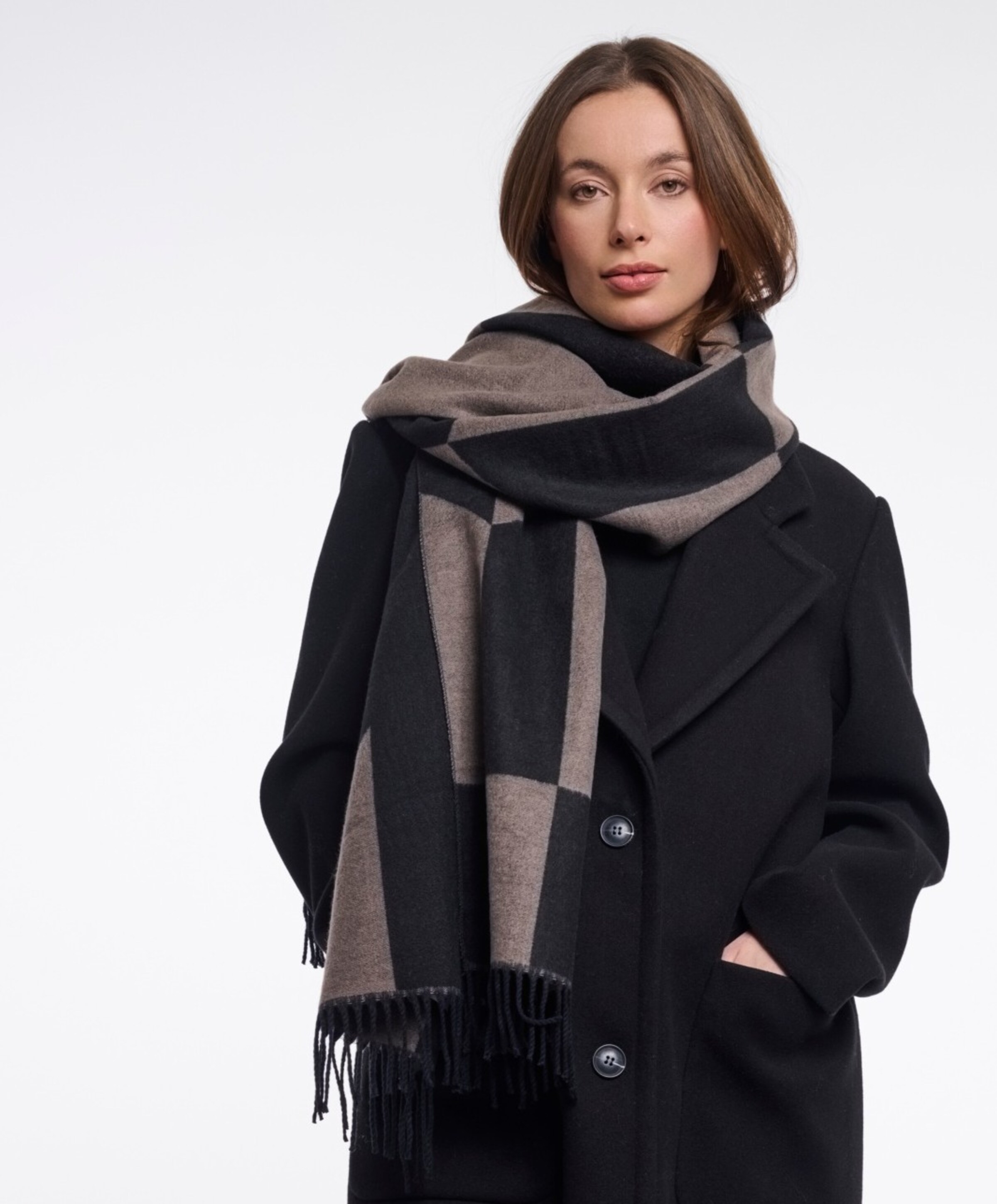 Rino & pelle Dames sjaal beige