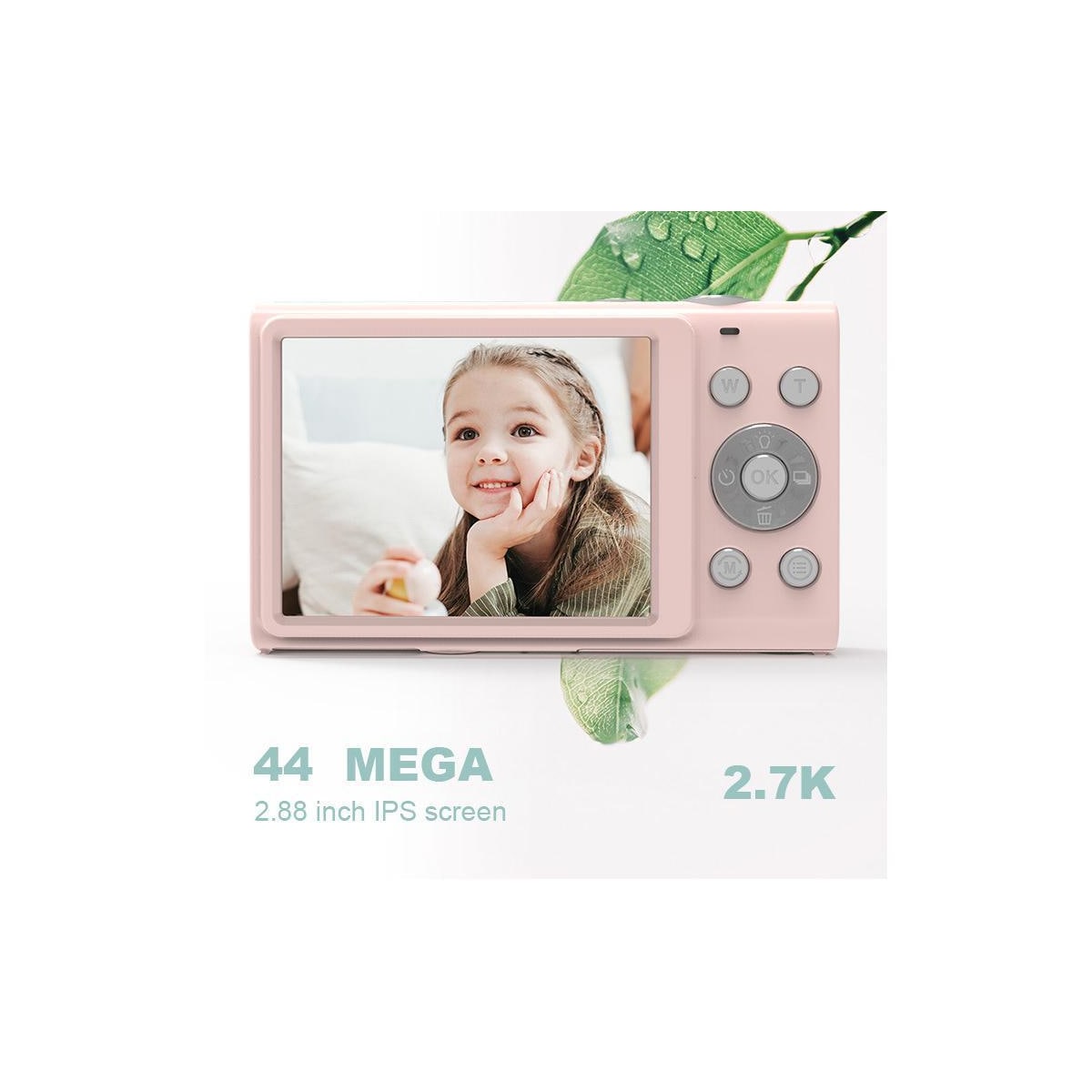 Digitalkamera 2,7K / 44MP / 16x zoom, sort