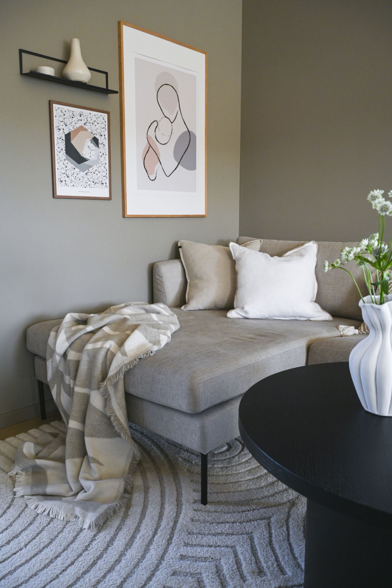 Pledd beige - 130x170 cm