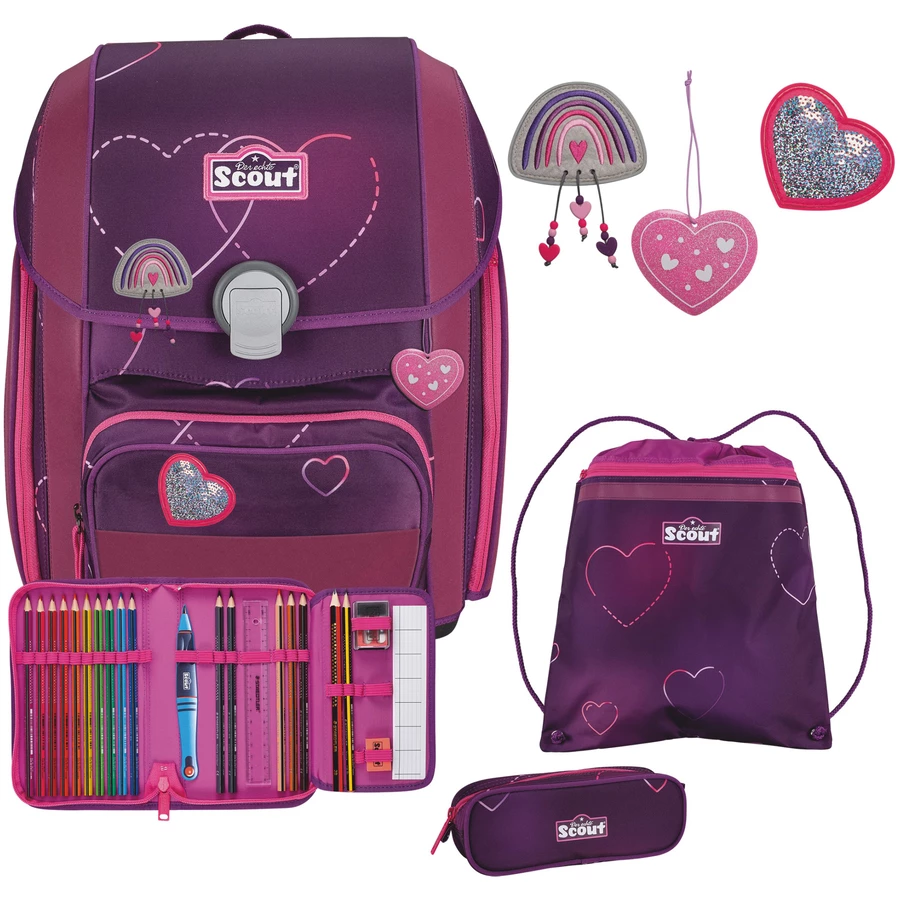 Scout Genius Exklusiv Superflash - Schulranzen Set 4tlg. Lovely