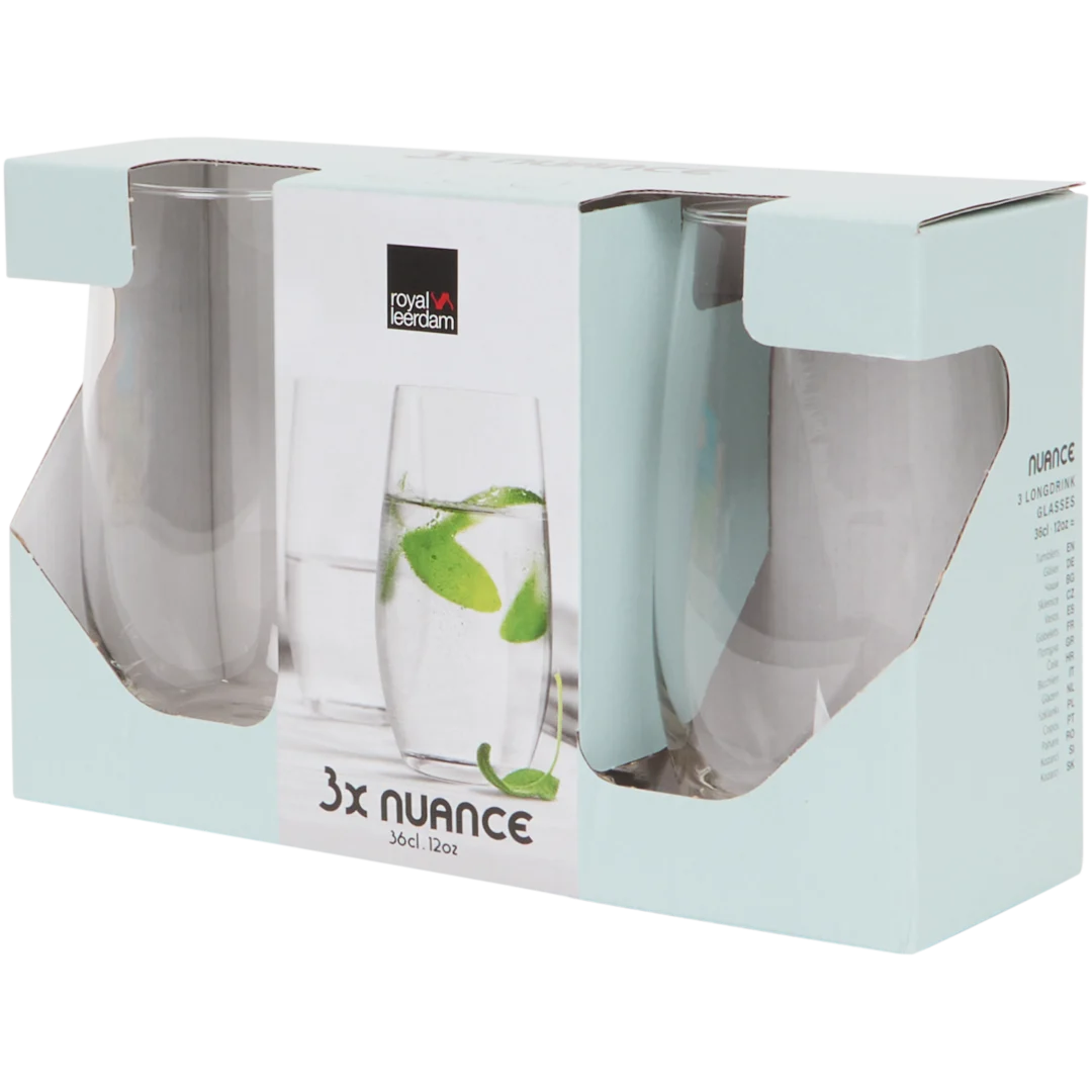 Royal Leerdam longdrinkglazen 3 stuks | 360 ml