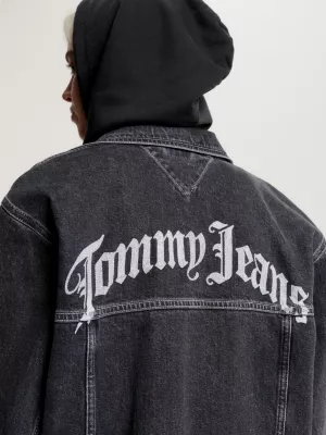 Jaqueta jeans utilitária casual