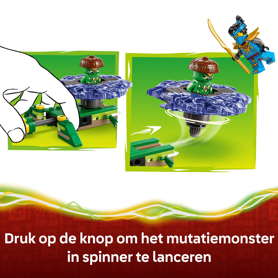 LEGO NINJAGO Nya vs. mutatiemonster in spinner 71849