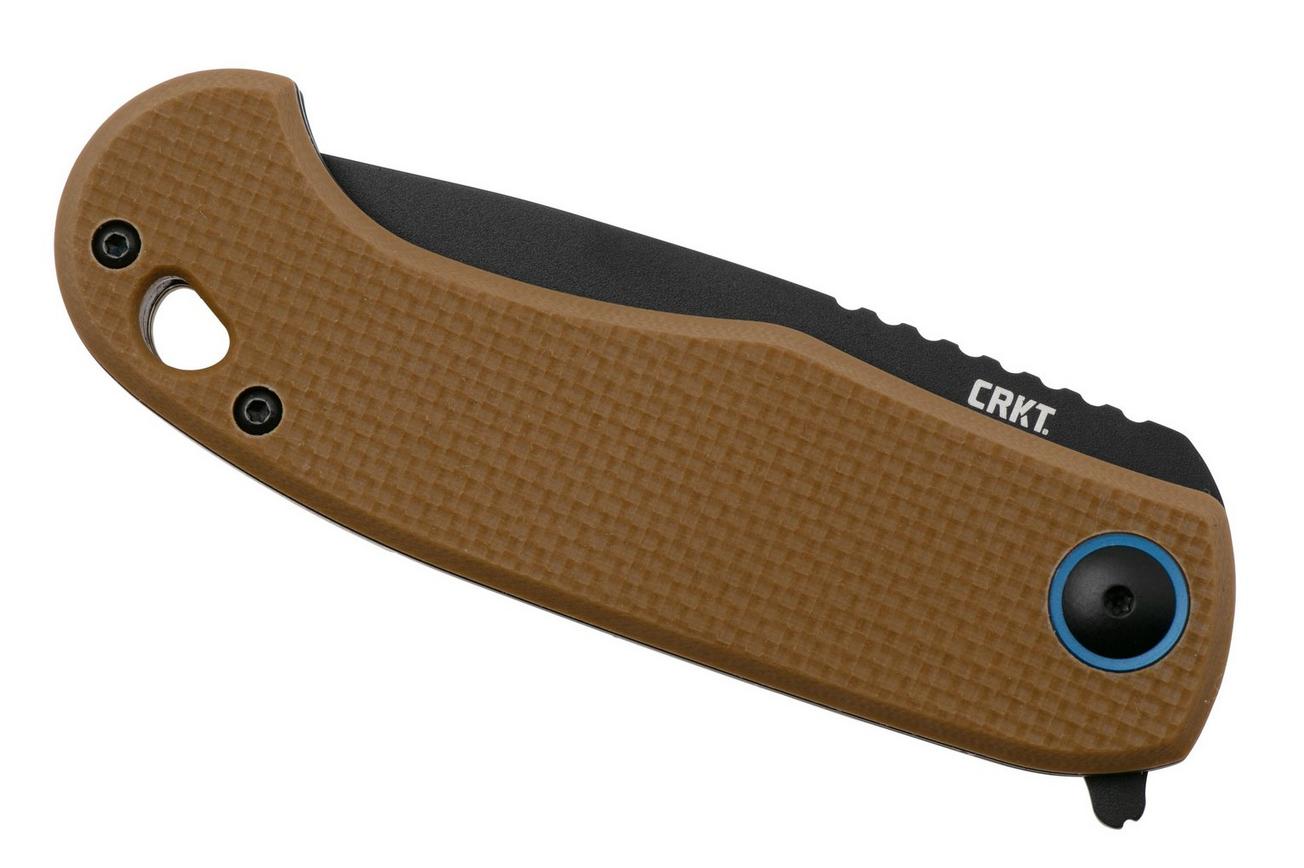 CRKT P.S.D. II Black 7910 Coyote Brown G10 zakmes, Jim Hammond design
